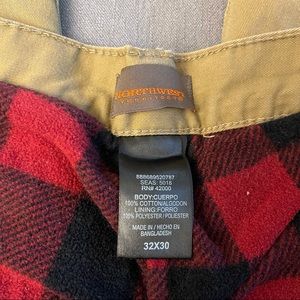 Men’s 32x30 insulated pants worn once!!